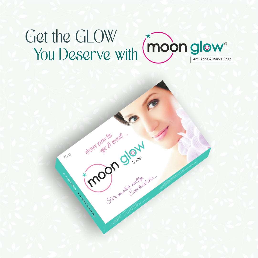 Moon Glow Cream & Soap for Acne, Pimples, Black Spots, Dark Circles, Stretch Marks, Anti-Aging and Fairness (2 Cream + 4 soap)