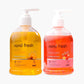 Nano Fresh Orange & turmeric and Strawberry & vanilla Cleansing Hand Wash 2 X 300ml | Shea Butter and Glycerin | Kills 99.9% Harmful Germs