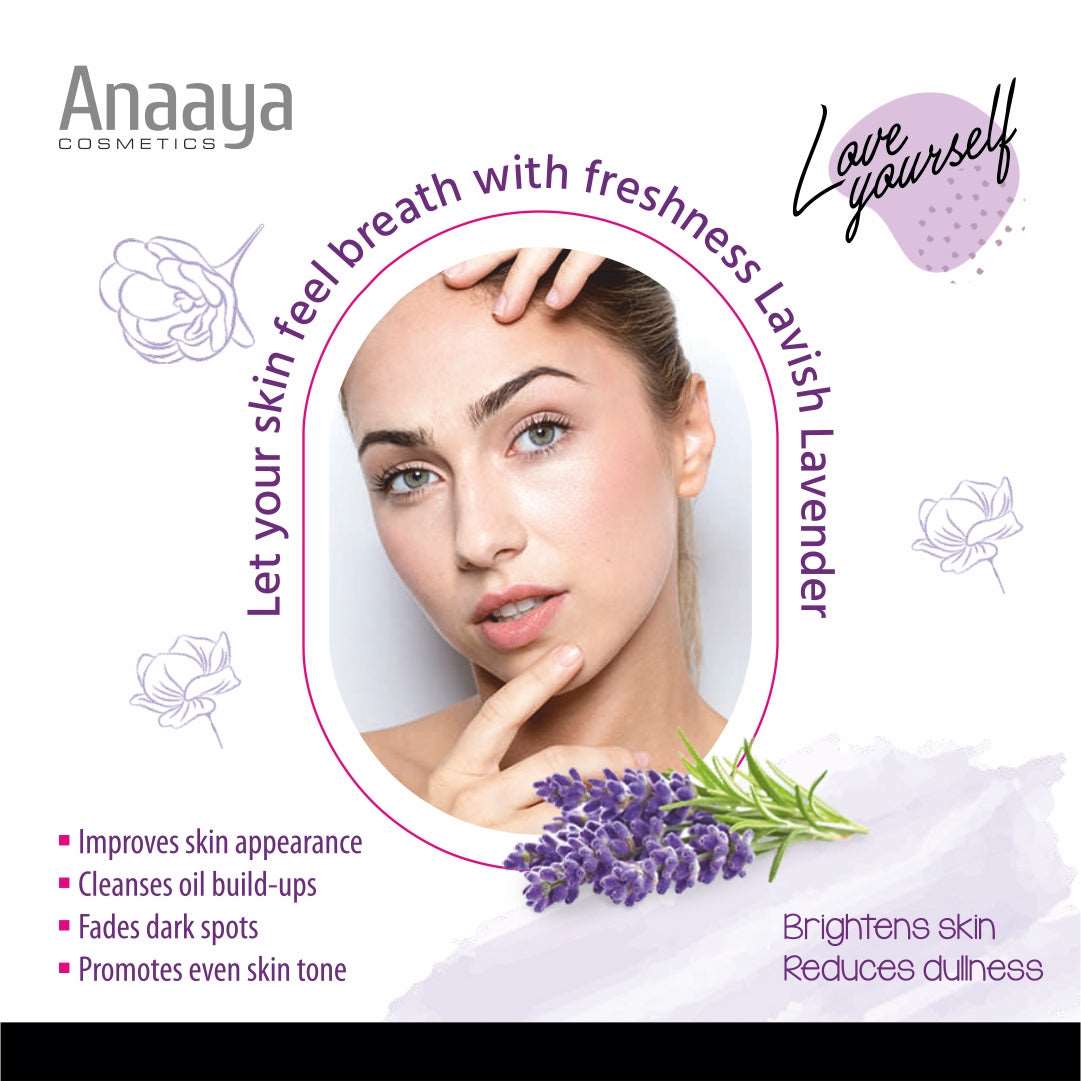 Anaaya Lavender Body Yogurt with Anaaya Lavender Face Wash | Revitalizing Lavish Lavender | Deep Cleansing, Moisturizing, Nourishing, and Non-Sticky | Daily Use for All Skin Types