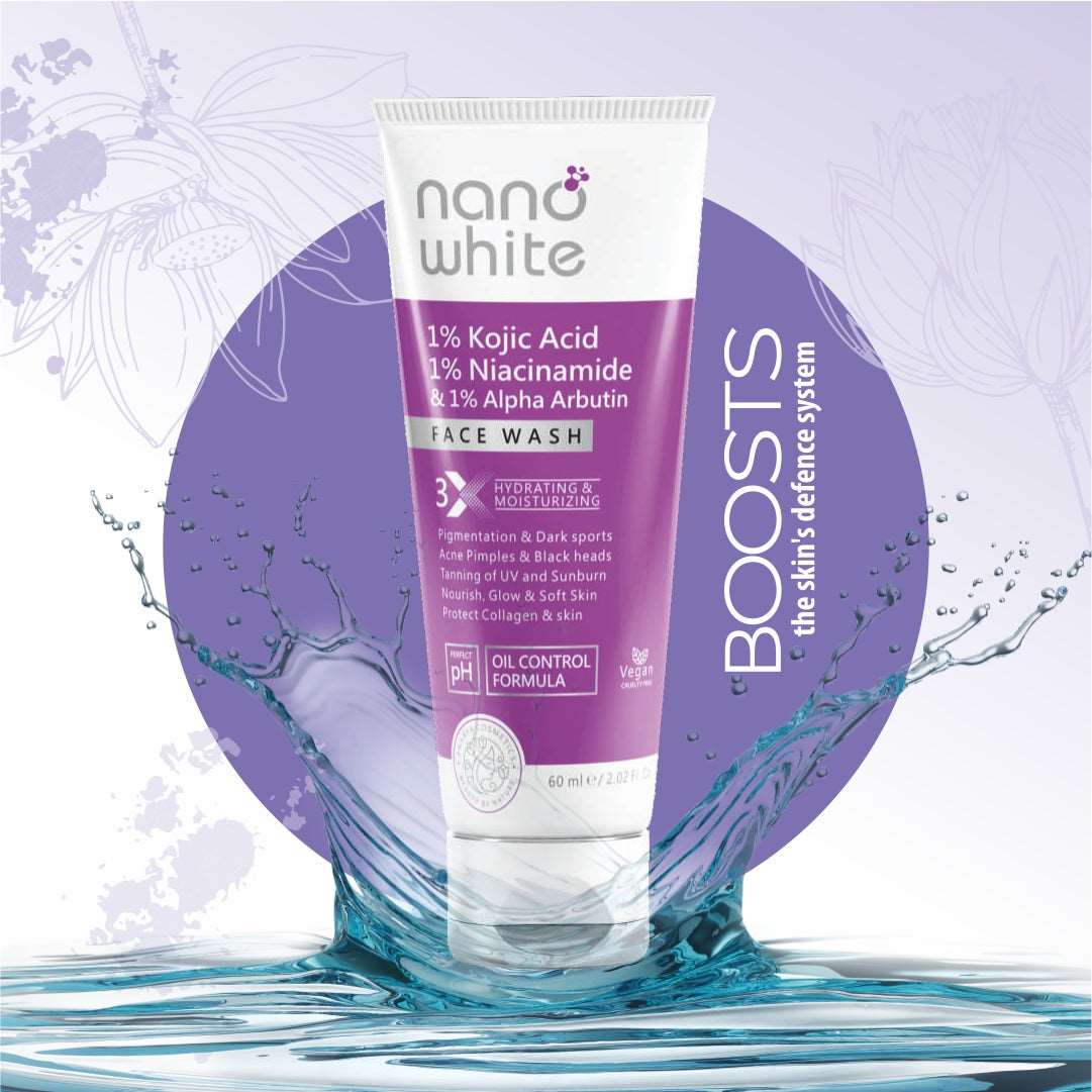 Revitalize & Renew Combo: Anaaya Body Yogurt Mango & Hibiscus paired with Nano White Face Wash, enriched with Kojic, Niacinamide & Alpha Arbutin for daily use. Perfect pH balance and oil control.