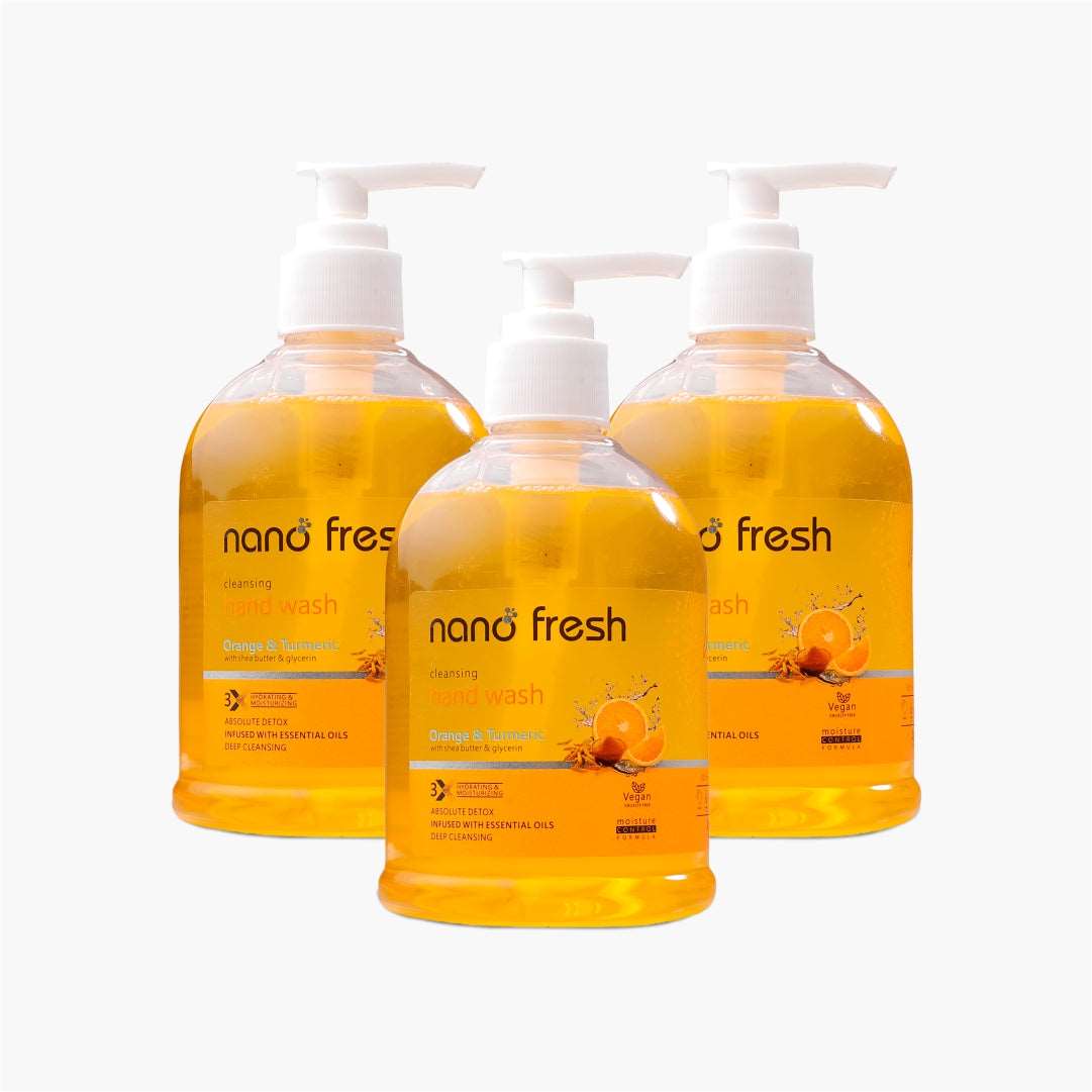 NANO FRESH CLEANSING HAND WASH 300ML | BLENDED WITH SHEA BUTTER AND GLYCERINE | KILLS 99.9% HARMFUL GERMS