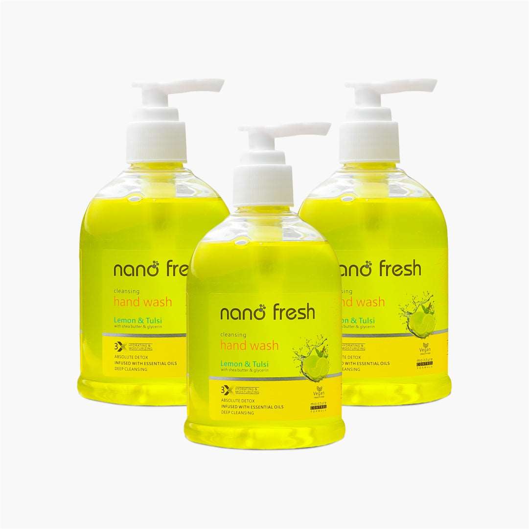 NANO FRESH CLEANSING HAND WASH 300ML | BLENDED WITH SHEA BUTTER AND GLYCERINE | KILLS 99.9% HARMFUL GERMS